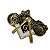 Pin Boton Símbolo Maçonaria Maçom Moto Harley Clube - Imagem 3