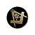 Botton Pin Broche Maçonaria Caveira Esquadro Compasso Maçom - Imagem 2
