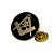 Botton Pin Broche Maçonaria Caveira Esquadro Compasso Maçom - Imagem 1