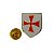 Pin Broche Cavaleiro Cruz Templário Maçom - Imagem 1