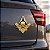 Adesivo Caveira Maçonaria Metálico 3D Emblema Para Carro - Imagem 1