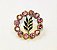 Pin Broche Acácia Strass Rosa - Imagem 4
