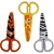 tesoura escolar plastica 13cm zoo brw - Imagem 1