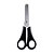 Tesoura Escolar Black Inox 130mm Cabo Reto Leoeleo - Imagem 1