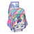 mochila com rodas unicornio lilas - Imagem 1