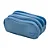 Estojo - Nylon - 3 Zipers - Jeans Azul Brw - Imagem 1