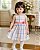 Vestido Infantil Carters Rosa e Azul - Imagem 1