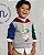 Blusa em Moletom Polo Bear Menino Color Block - Imagem 1