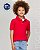 Camiseta Polo Infantil Tommy Hilfiger Sólida Vermelha - Imagem 3