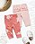 Kit Calça Bebê Carters Floral Pêssego - Imagem 1