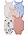 Kit Body Regata Flores Azul - Imagem 1
