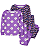 Kit Pijama Infantil 4 Peças Floral Purple - Imagem 1