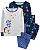 Kit Pijama Infantil 4 Peças Floral Bichinhos - Imagem 5