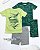 Kit Pijama Infantil 4 Peças Baleias - Imagem 2