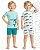 Kit Pijama Infantil 4 Peças Tubarões - Imagem 1