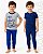 Kit Pijama Infantil 4 Peças Dinossauros - Imagem 1