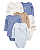 Kit Body 6 Peças Dogs Blue - Imagem 1