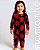 Macacão Pijama Infantil Carters Fleece Strawberries - Imagem 1