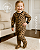 Macacão Pijama Fleece Leopard Print - Imagem 1
