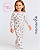 Macacão Pijama Fleece Cat Print - Imagem 1