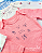 Kit Body Manga Longa Rosa Animais - Imagem 3