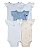 Kit Body Regata Blue Balloons - Imagem 1