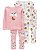 Kit Pijama Infantil Carters 4 Peças Cookie Dream - Imagem 2