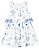 Vestido Infantil Carters Azul Suave - Imagem 2