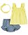 Conjunto bebê Carters Amarelo Denin - Imagem 1