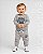 Conjunto Moletom Infantil Tommy Hilfiger Cinza Mescla - Imagem 1
