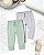Kit Calça Bebê Carters Menta e Cinza - Imagem 1