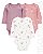 Kit Body Carters Manga Longa Floral Romantico - Imagem 8