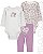 Conjunto Bebê Carters Body e Calça Floral Violeta - Imagem 5