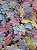 Mix de Mini Flor Prensada 2cm CORES CANDY Poliéster com 100Uni - Imagem 1