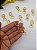 Fecho Mosquetão com Base Reta Dourado com 2 unidade (Tamanho 3,8cm). - Imagem 2