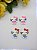 Aplique Emborrachado Hello Kitty 4cm com 2 uni da msm cor. - Imagem 1