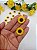 Aplique Girassol Amarelo 2,5cm em Resina com 5 unidade. - Imagem 2