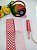 Kit Fita XADREZ - Rosa / Vermelha N9 / N2 - 4mt (1mt de cada) - Imagem 1