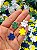 Mix de Mini Flor Prensada 2cm BRASIL Poliéster com 100Uni - Imagem 2