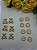 Aplique Luxo Dourado Urso/Lacinho com 1 uni - Imagem 3