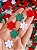 Mix de Mini Flor Prensada 2cm NATAL Poliéster com 100Uni - Imagem 2