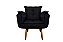 Poltrona Decorativa Opala Suede Preto - Imagem 3