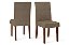 Conjunto 2 Cadeiras Elis para Sala de Jantar Estofada Rustico Malbec/Pecan Dj Móveis - Imagem 1