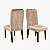 Conjunto 2 Cadeiras Lia para Sala de Jantar Estofada Rustico Malbec/Veludo Kraft Dj Móveis - Imagem 1