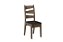 Conjunto Isis 90x90cm Com 4 Cadeiras Amêndoa - Corino Preto - Imagem 3