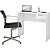 Escrivaninha Office NT2000 - Notável Branco Branco - Imagem 2