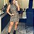 Vestido Canelado Animal Print - Imagem 1