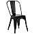 Cadeira Francesinha Iron Estilo Industrial Preta - Imagem 1