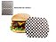 Papel Acoplado Para Lanches e Hamburguers 30x38 cm 500 Folhas (xadrez Marrom e Branco) - Imagem 1