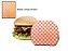 Papel Acoplado Para Lanches e Hamburguers 30x38 cm 500 Folhas (xadrez Laranja e Branco) - Imagem 1